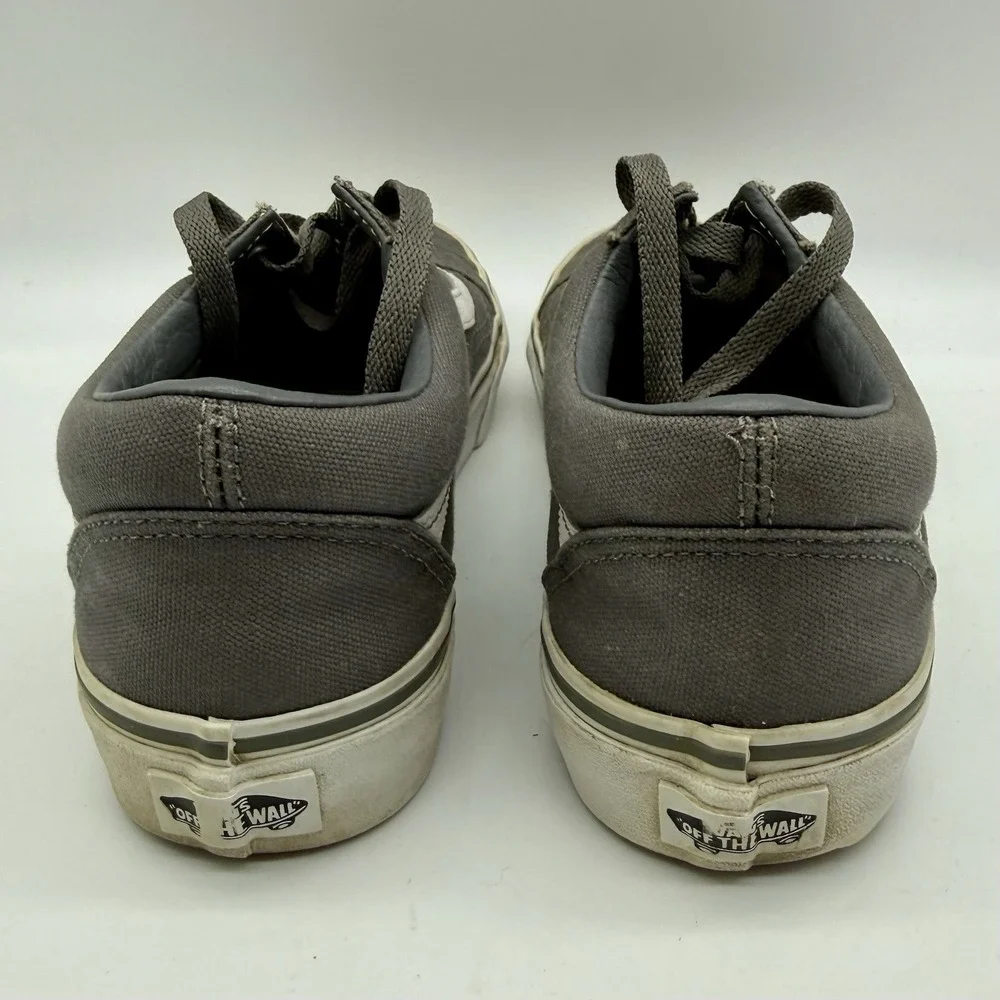 VANS Old Skool Low Top‎ Canvas Skate Shoes Mens 6.5 Womens 8 Gray 721278